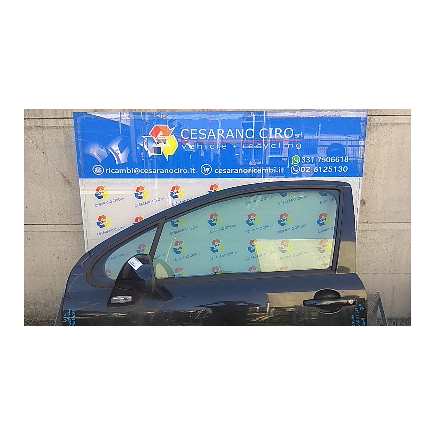 PORTA ANT. SX. 095 PEUGEOT 207 (04/06-06/09) 5FW 9002AN