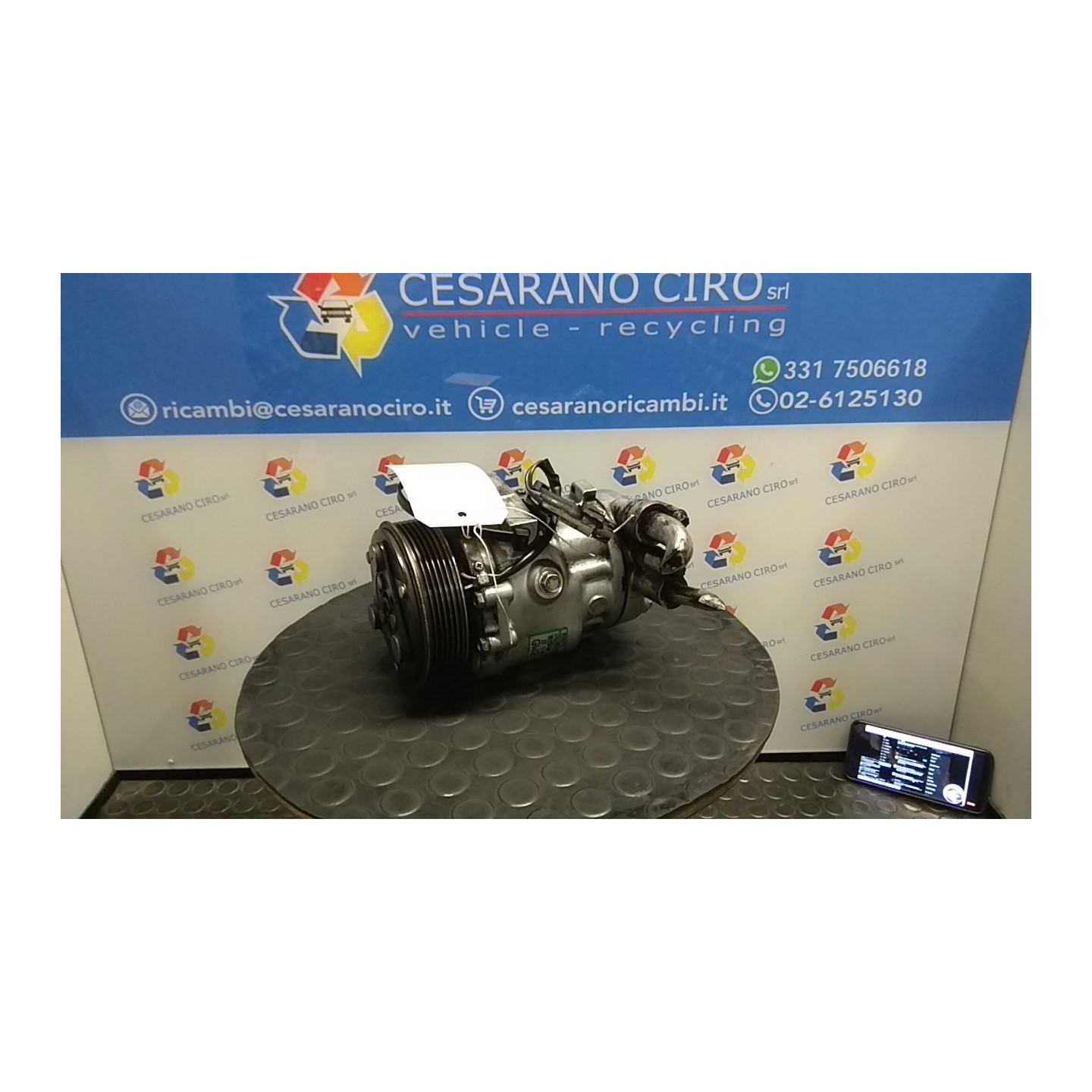 COMPRESSORE A/C 056 OPEL MERIVA (X03) (03/03-12/10) Z13DT 93187225