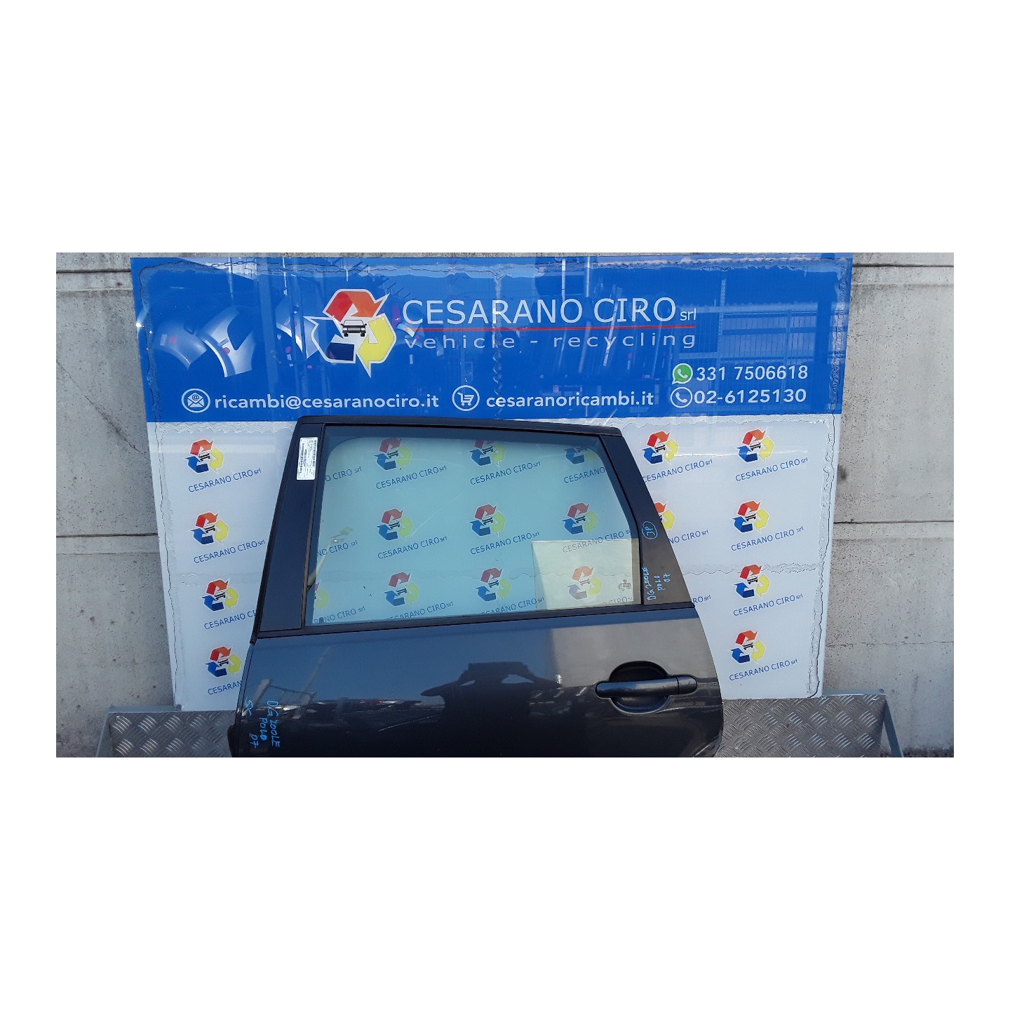 PORTA POST. SX. 162 VOLKSWAGEN POLO (9N) (04/05-) BWB 6Q6833055H