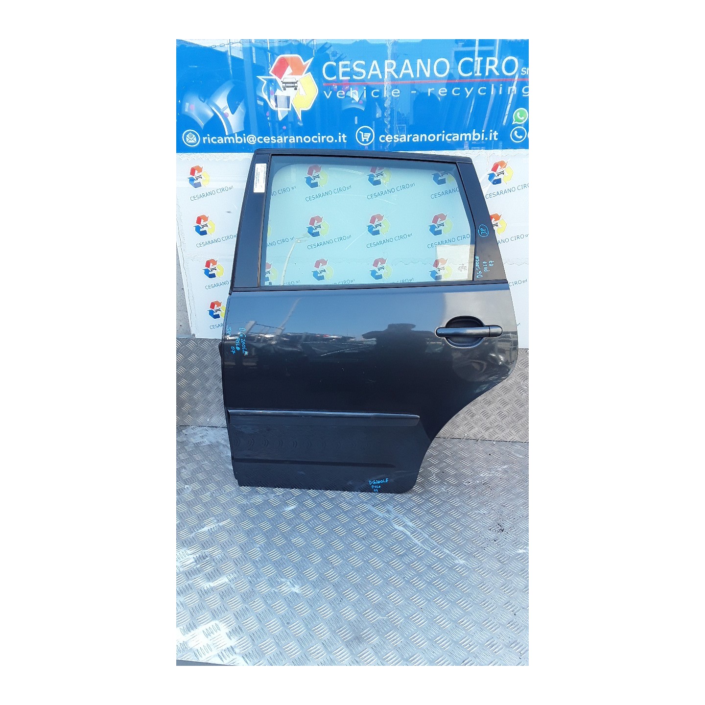 PORTA POST. SX. 162 VOLKSWAGEN POLO (9N) (04/05-) BWB 6Q6833055H
