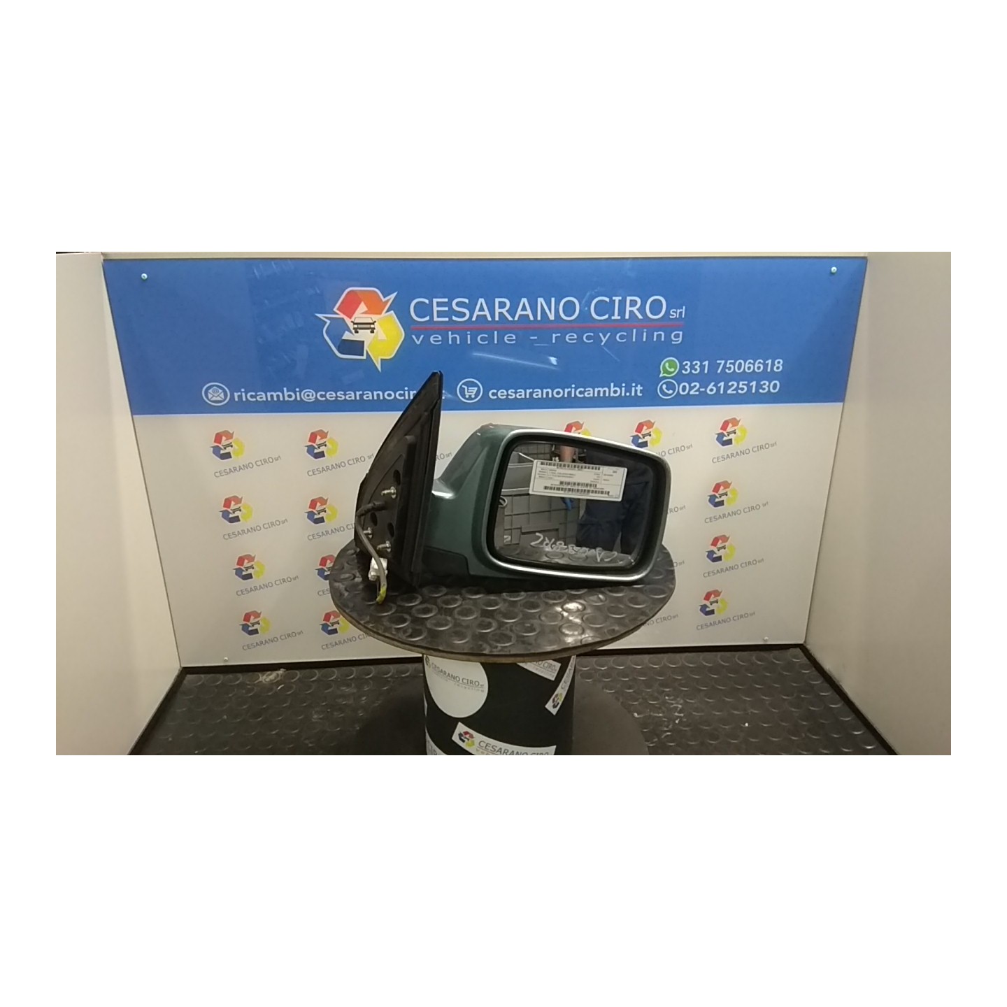 RETROVISORE EST. REGOLAZ. ELETTR. DX. 077 NISSAN X-TRAIL (T30) (07/01-09/03) YD22 K6301EQ08A