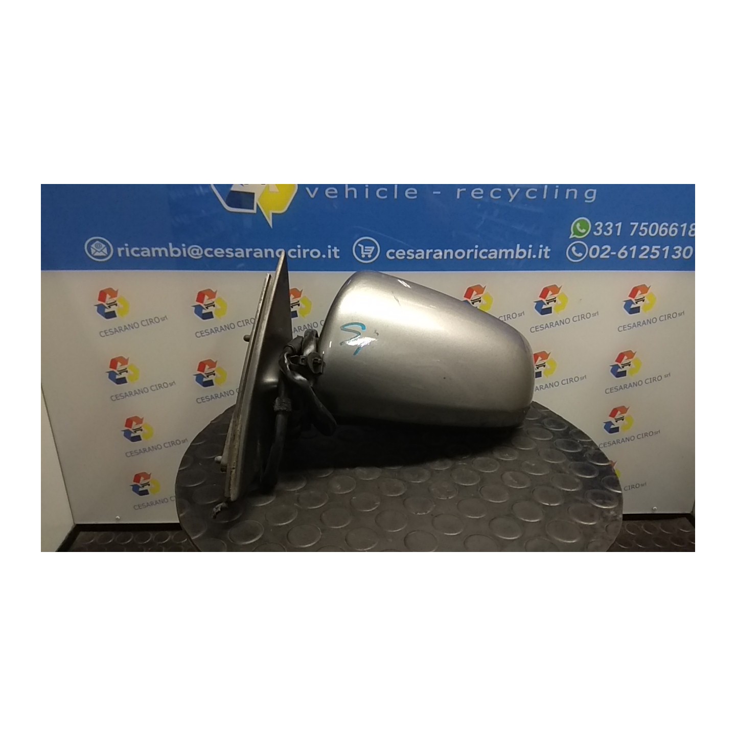RETROVISORE EST. REGOLAZ. ELETTR. TERMICO RIPIEGHEVOLE SX. 130 AUDI A4 (8E) (11/00-11/04) AVF 8E1858531AC01C