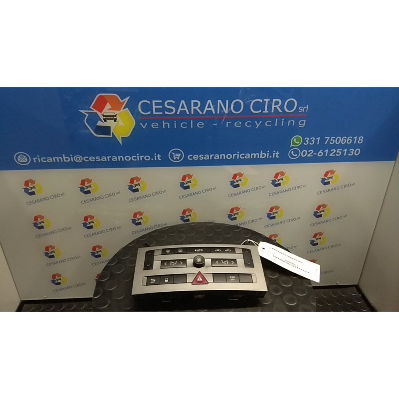 BLOCCO COMANDO CLIMATIZZAZIONE C/A/C AUTO BI-ZONE 143 PEUGEOT 407 (03/04-03/12) RHR 6452J6