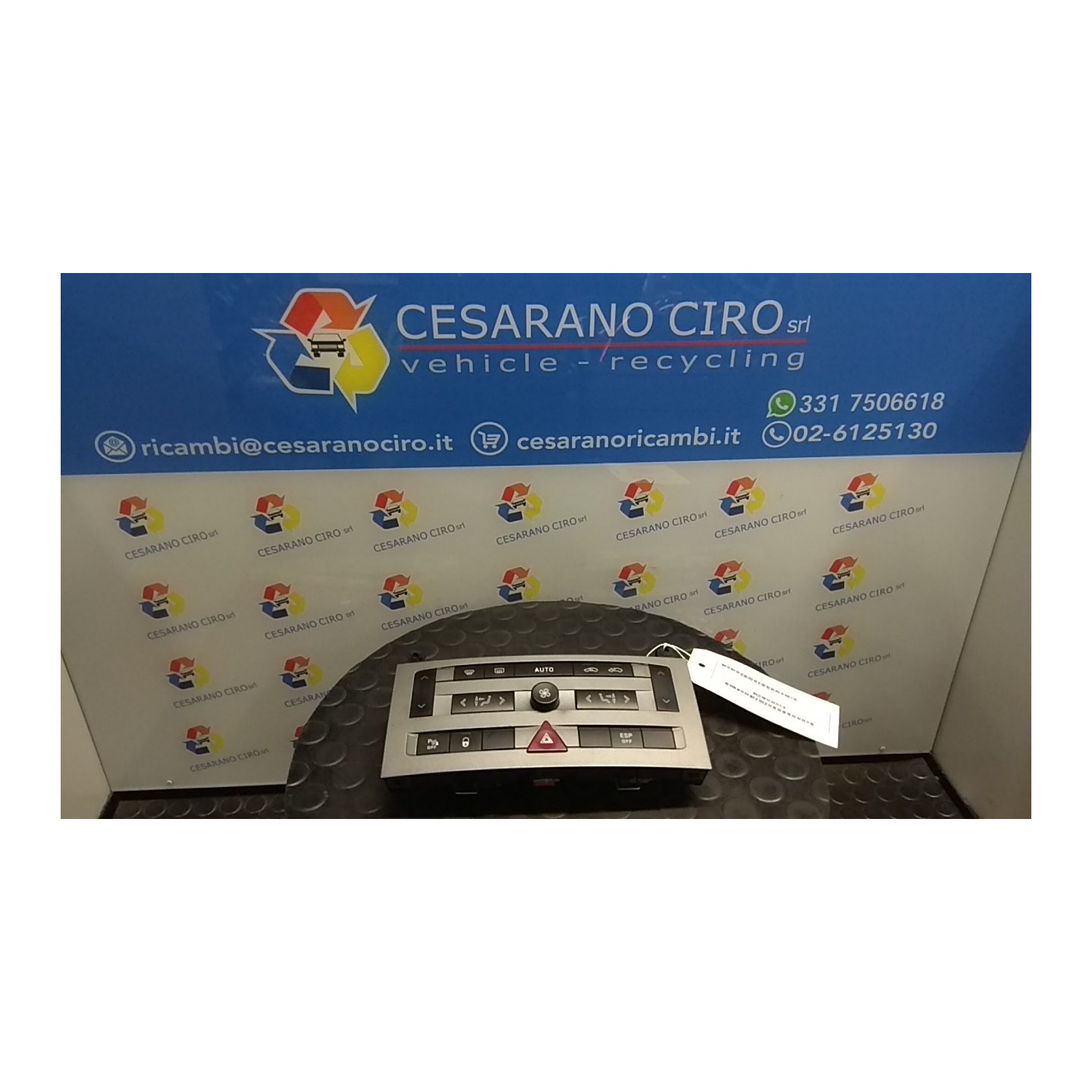 BLOCCO COMANDO CLIMATIZZAZIONE C/A/C AUTO BI-ZONE 143 PEUGEOT 407 (03/04-03/12) RHR 6452J6