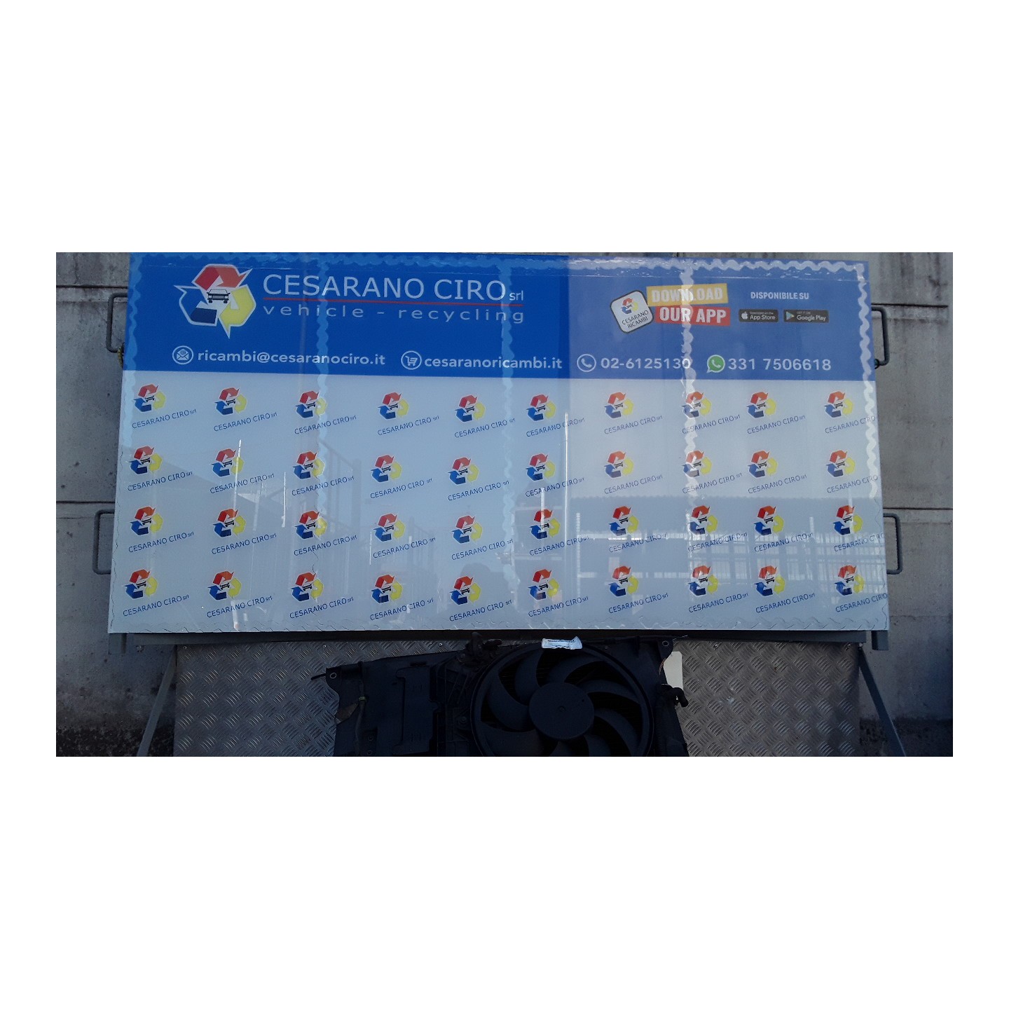 FRONTALE COMPLETO DI RADIATORI 198 PEUGEOT 206 (09/98-06/09) KFU NBA006017019105