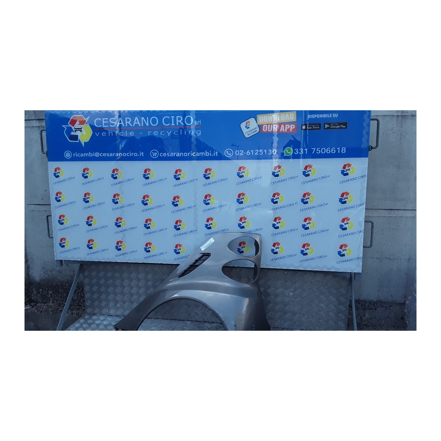 PARAFANGO POST. PARTE INF. SX. 111 SMART FORTWO (A/C451) (01/07-12/11) 3B21 A4518820101CA3L