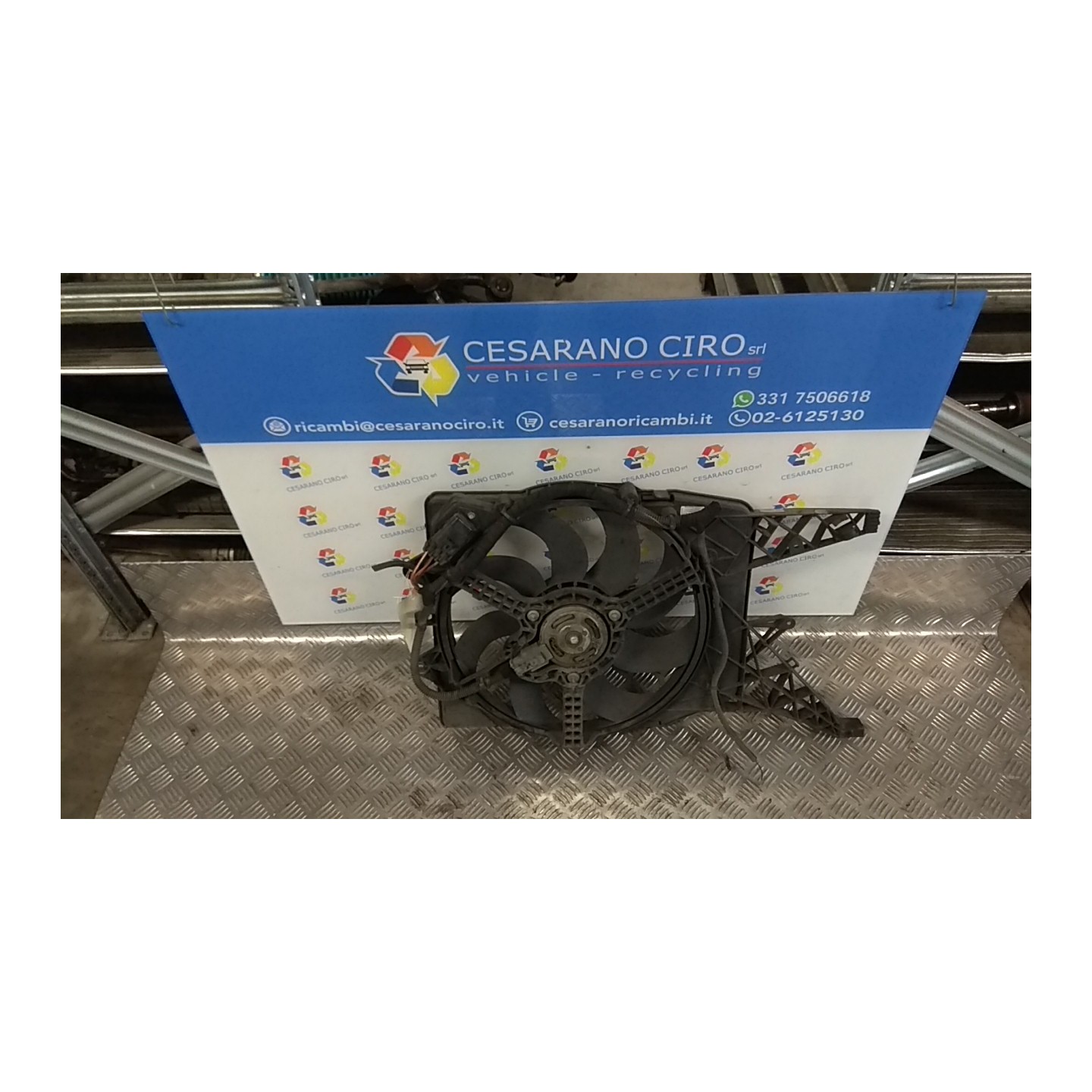 ELETTROVENTOLA 384MM 197 OPEL CORSA (S07) (07/06-02/11) Z13DTJ 55702058