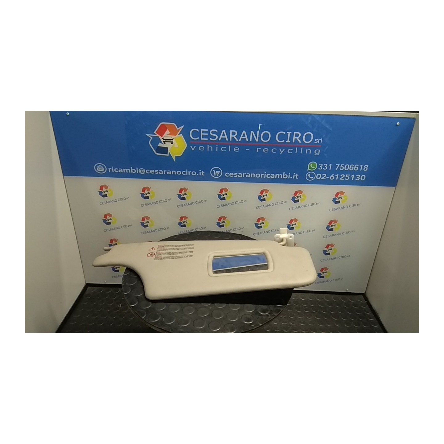 ALETTA PARASOLE PARABREZZA DX. 202 RENAULT MODUS 1A SERIE (09/04-01/08) D4FD7 8200213199