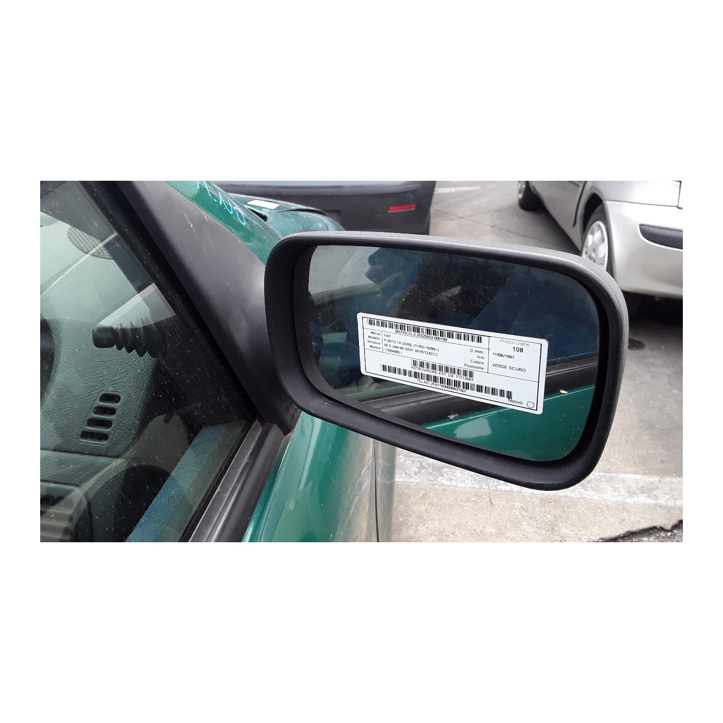 RETROVISORE EST. DX. 199 FIAT PUNTO 1A SERIE (11/93-10/99) 176B4000 71712587