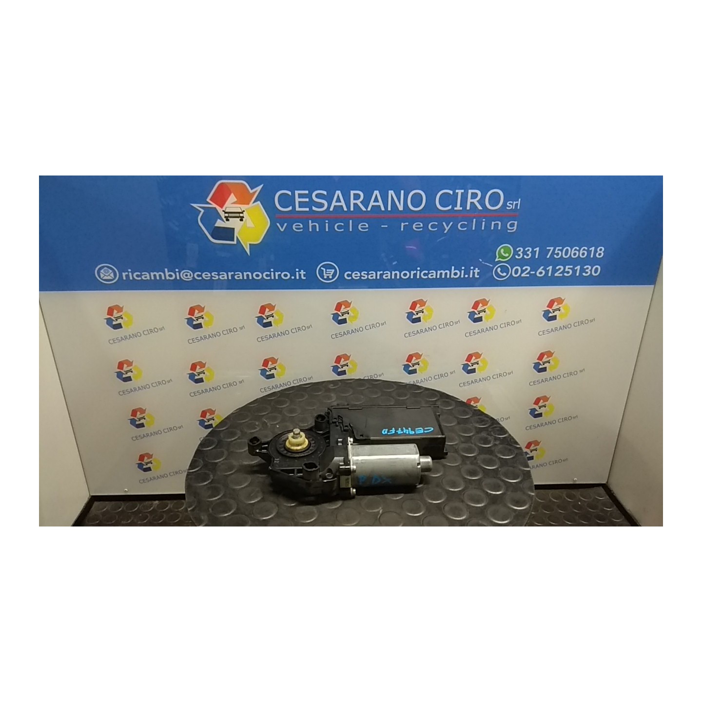 MOTORINO ALZACRISTALLO PORTA POST. DX. 139 AUDI A4 (8E) (11/00-11/04) ALT 8E0959802E