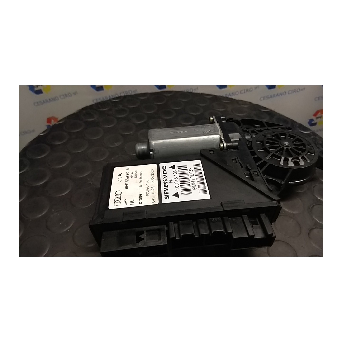 MOTORINO ALZACRISTALLO PORTA POST. SX. 140 AUDI A4 (8E) (11/00-11/04) ALT 8E0959801E