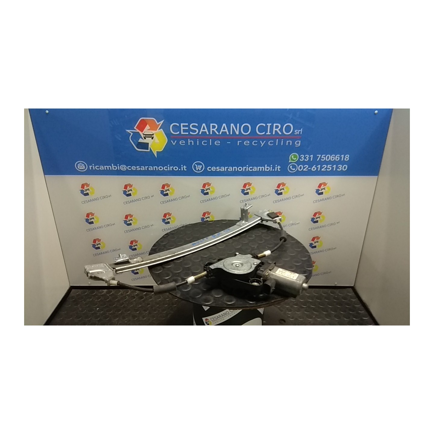 ALZACRISTALLO ELETTR. PORTA ANT. CON MOTORINO DX. 033 FIAT MAREA (03/99-09/03) 186A6000 46528730