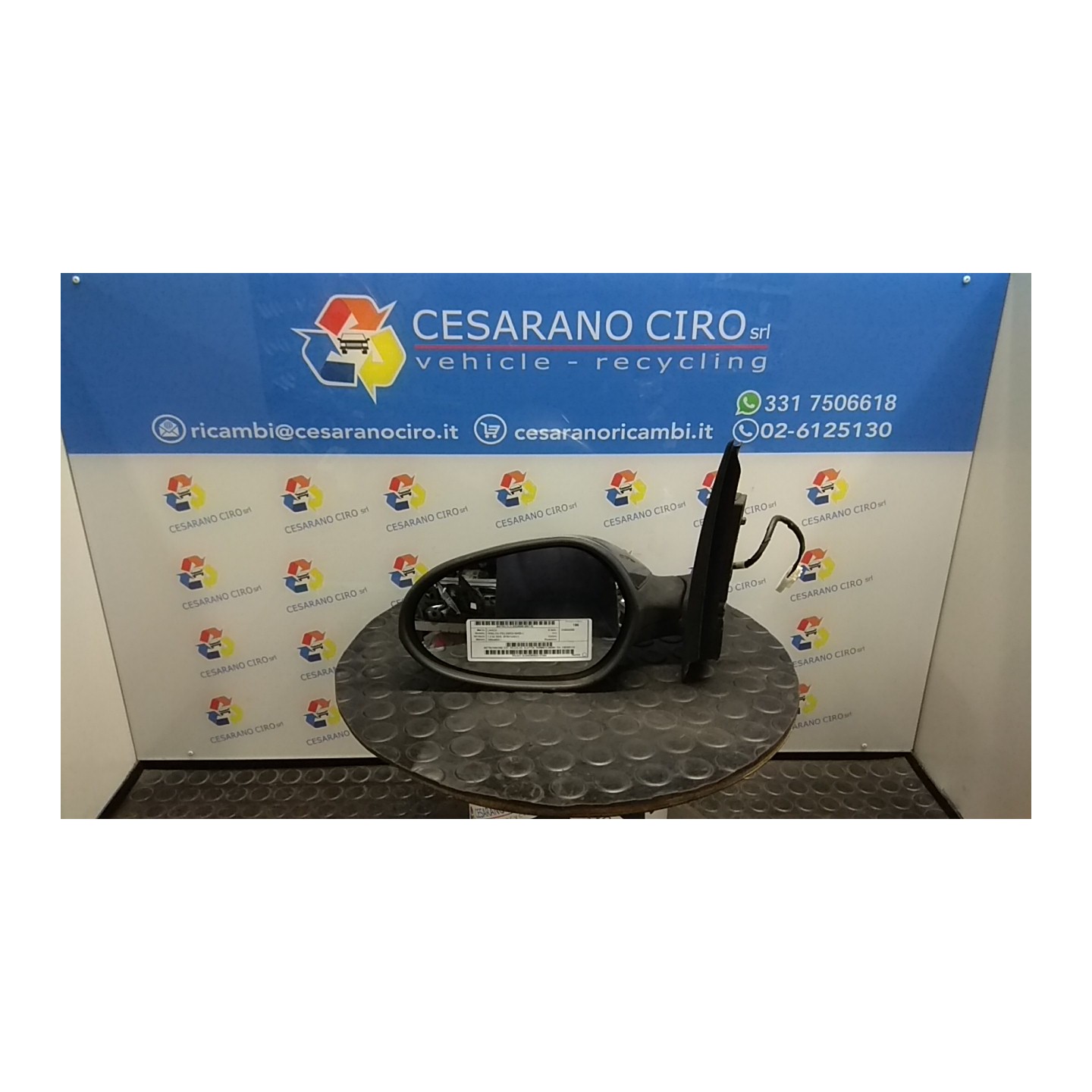 RETROVISORE EST. REGOLAZ. ELETTR. TERMICO,06/05 SX. 118 LANCIA YPSILON (TE) (06/03-09/06) 188A4000 735345122