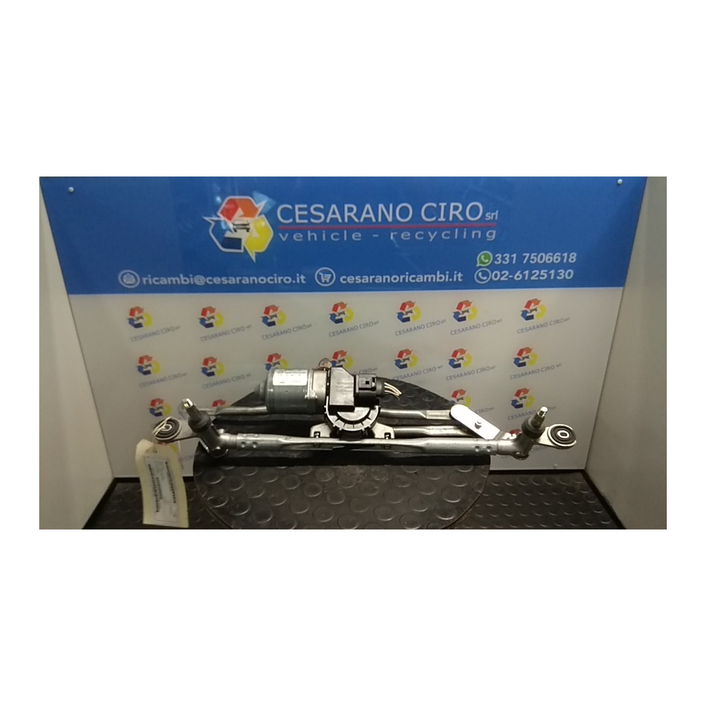 MECCANISMO TERGIPARABREZZA CON MOTORINO 129 FIAT PANDA (33) (12/11-) 169A4000 52024852
