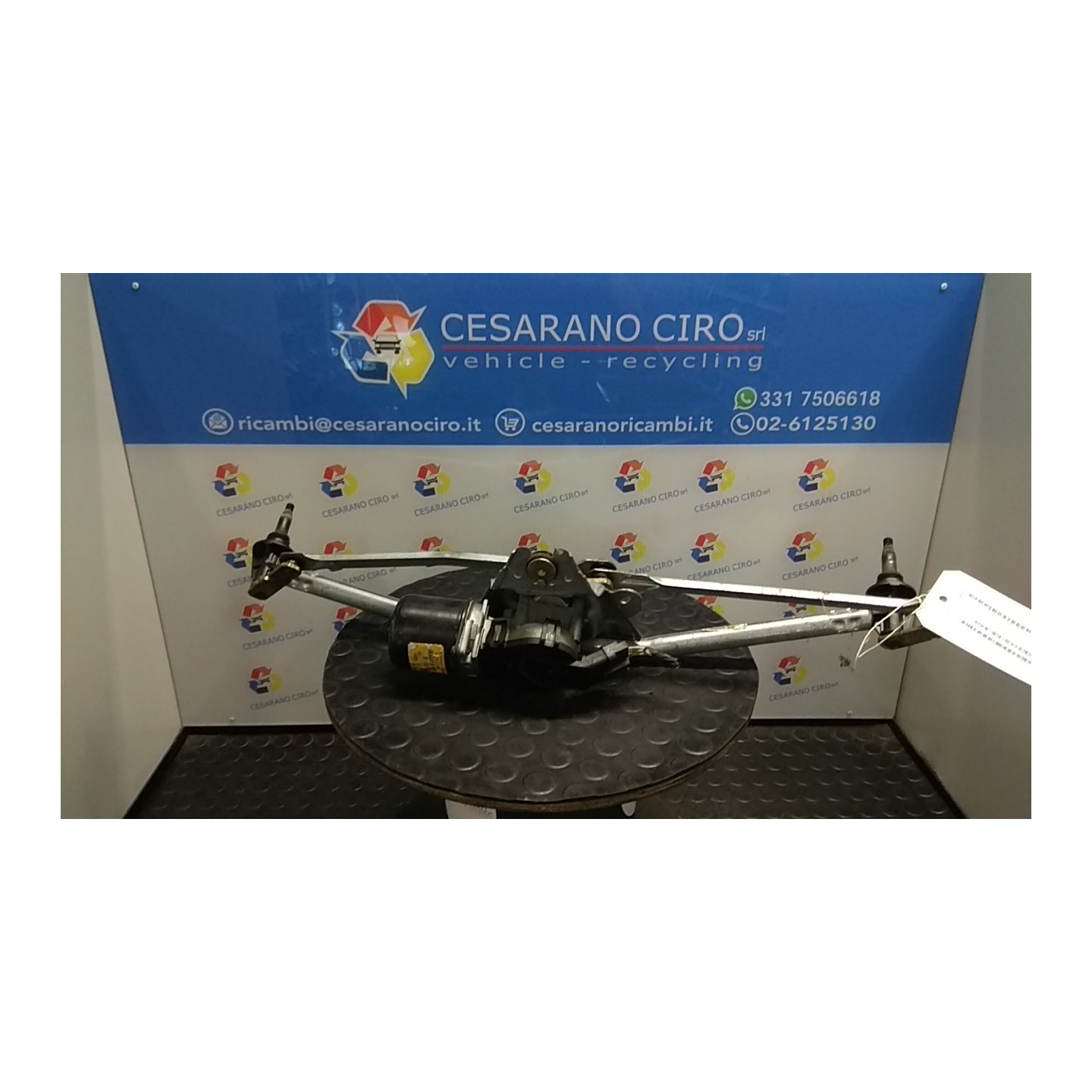 MECCANISMO TERGIPARABREZZA CON MOTORINO 152 RENAULT KANGOO (04/03-03/09) K9KA7 NB3753019045009
