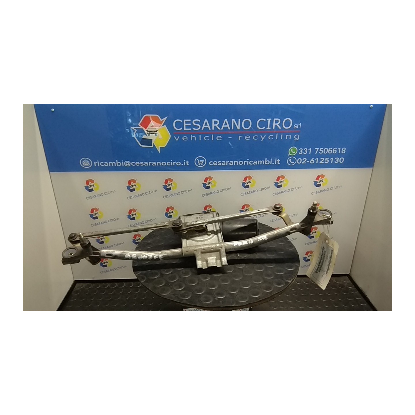 MECCANISMO TERGIPARABREZZA CON MOTORINO 156 FORD KA (CCQ) (11/96-10/08) J4D NB3753007020001