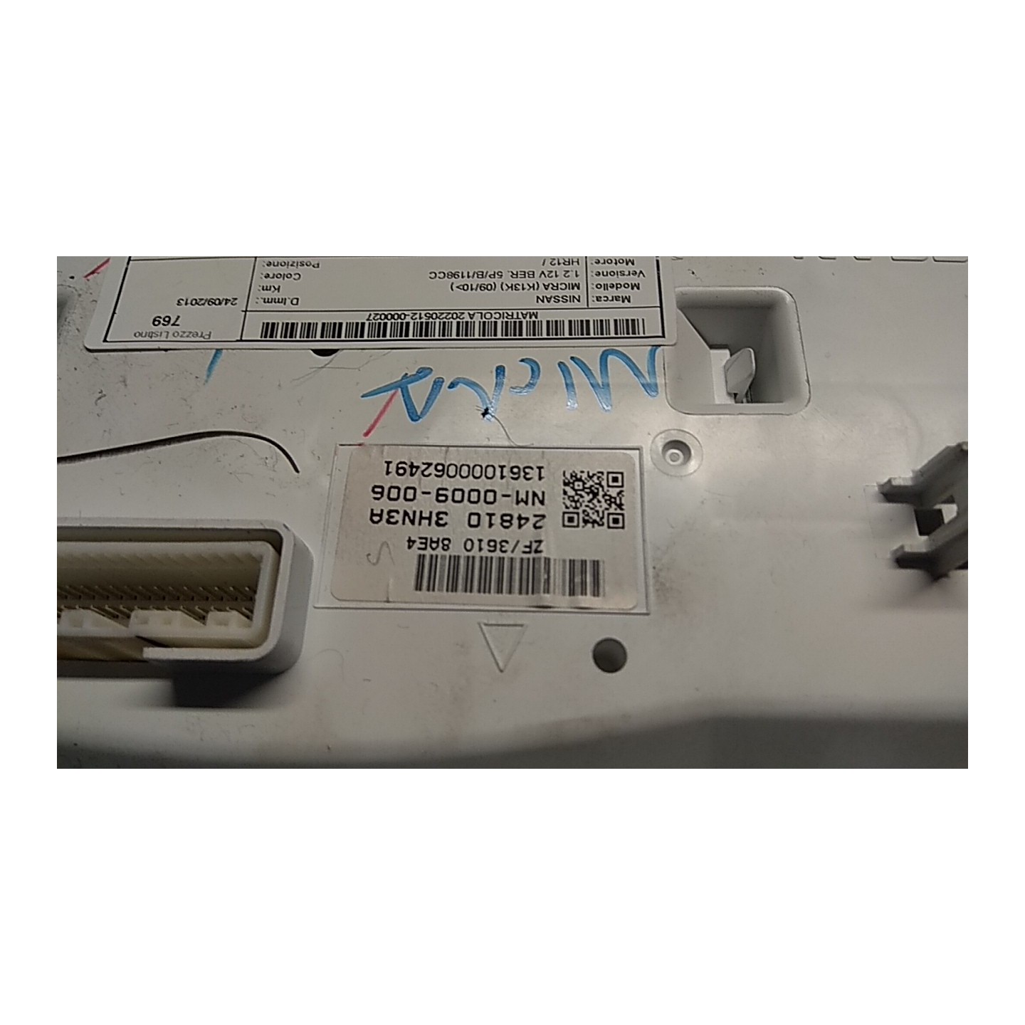 QUADRO STRUMENTI COMPL. 027 NISSAN MICRA (K13K) (09/10-) HR12 248203HN3B