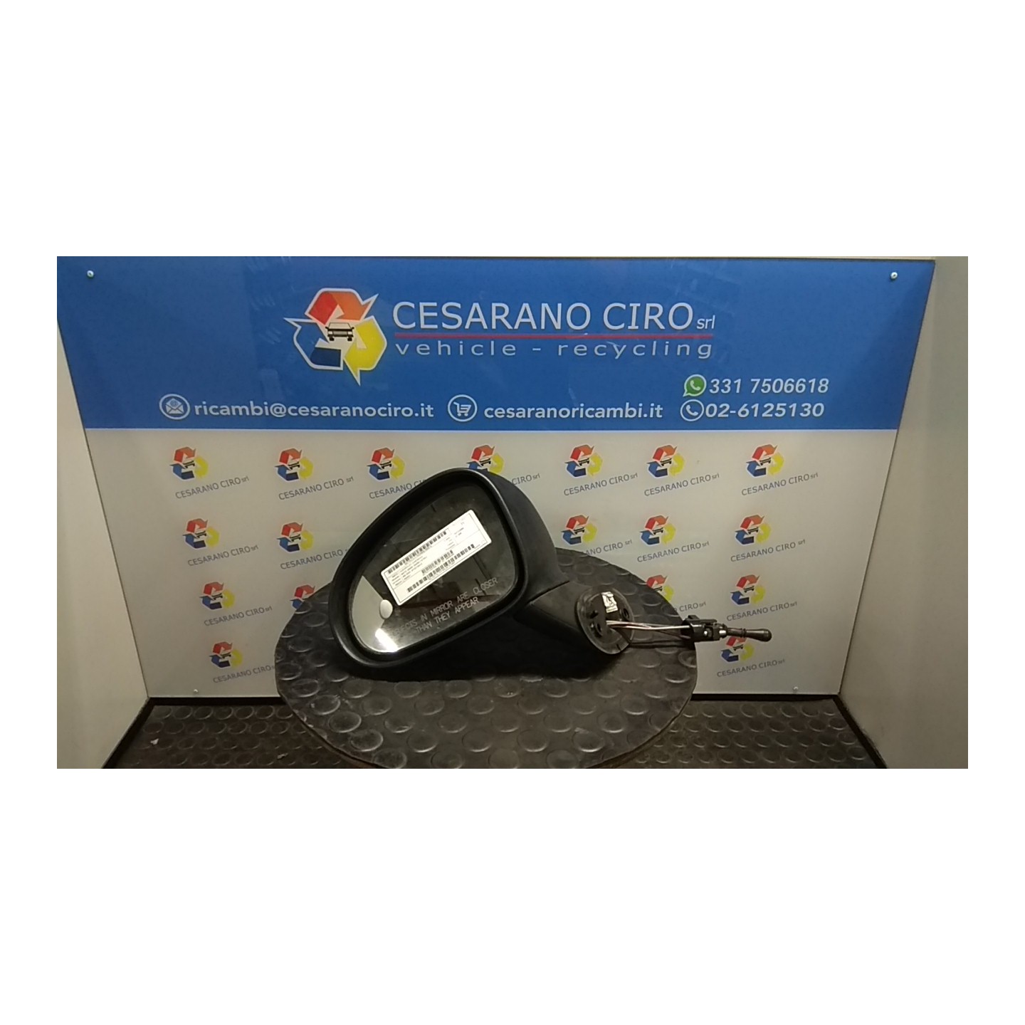 RETROVISORE EST. SX. 015 CHEVROLET (DAEWOO) MATIZ (M200) (04/05-12/10) A08S3 96600405