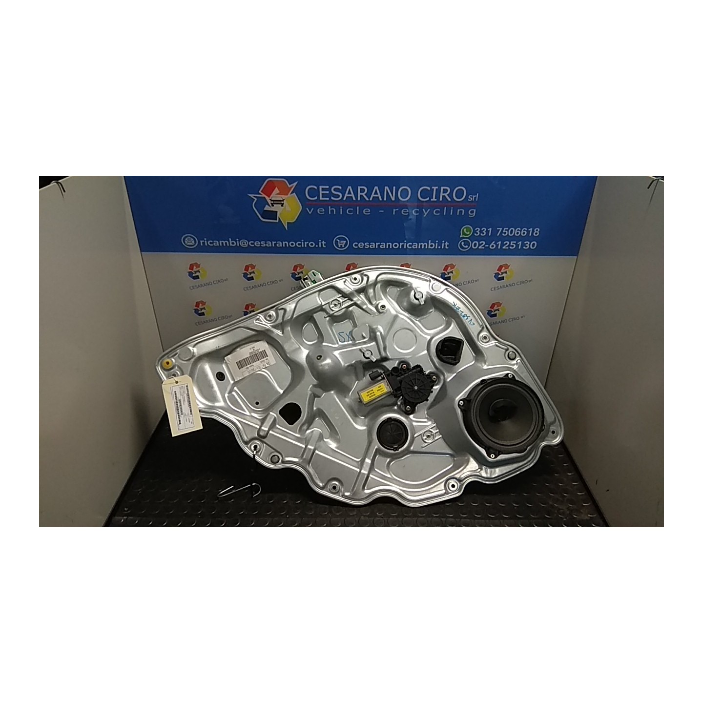 ALZACRISTALLO PORTA POST. SX. 103 LANCIA MUSA (TG) (07/04-06/08) 843A1000 71734851