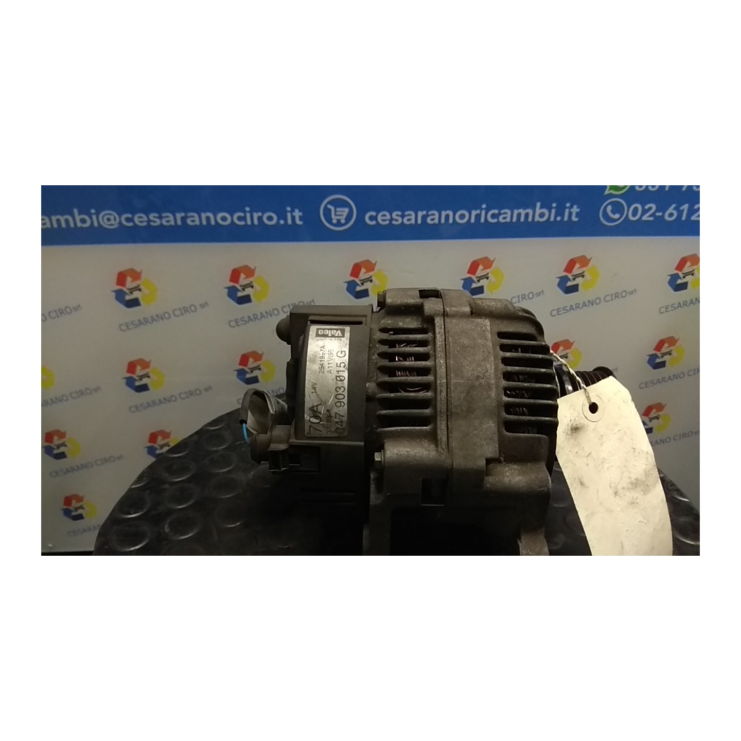 ALTERNATORE VALEO ROTAZ. 70AMP 005 VOLKSWAGEN LUPO (6X) (09/98-05/05) AHT 047903018X