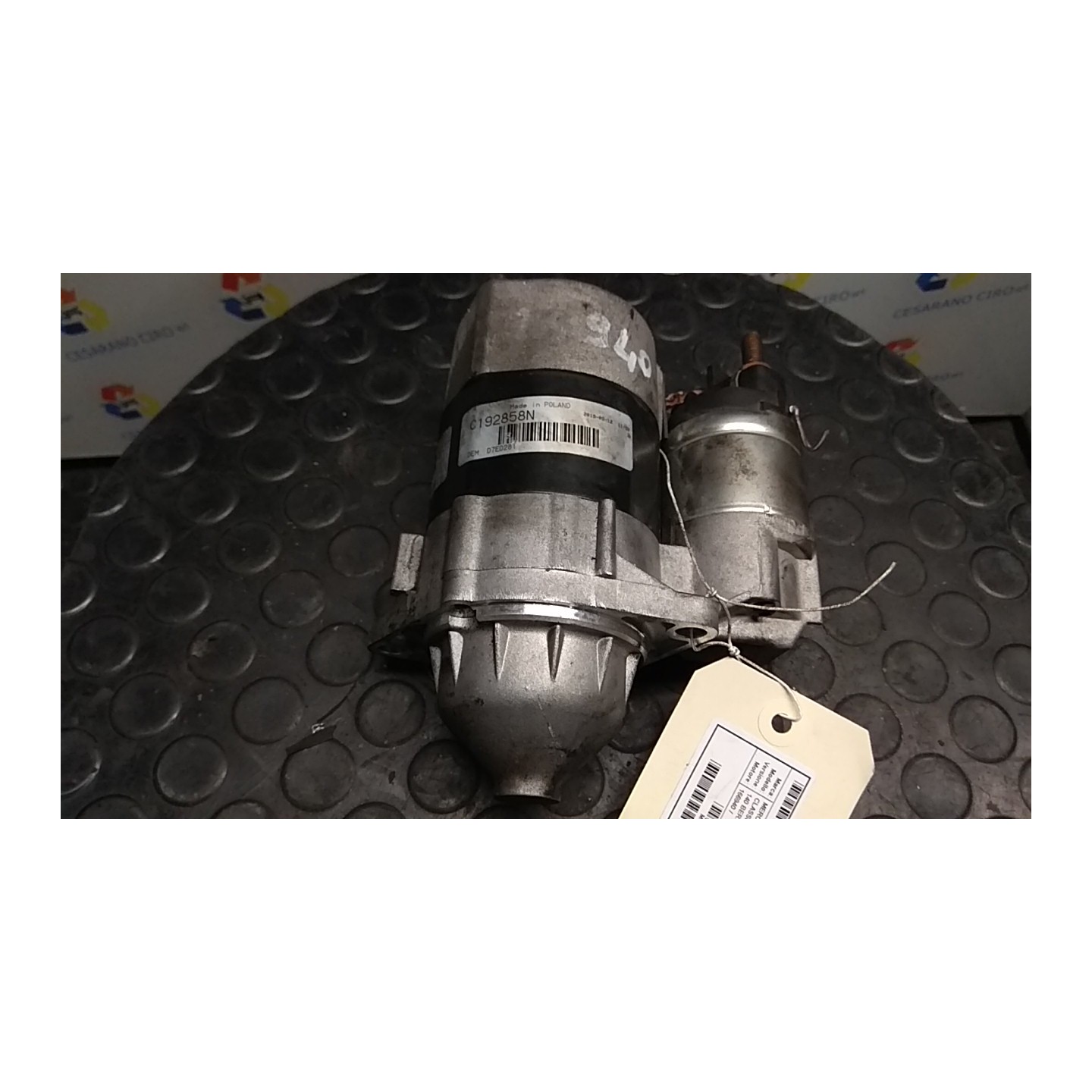 MOTORINO AVVIAMENTO 020 MERCEDES-BENZ CLASSE A (W168) (03/01-06/04) 166940 A005151210180