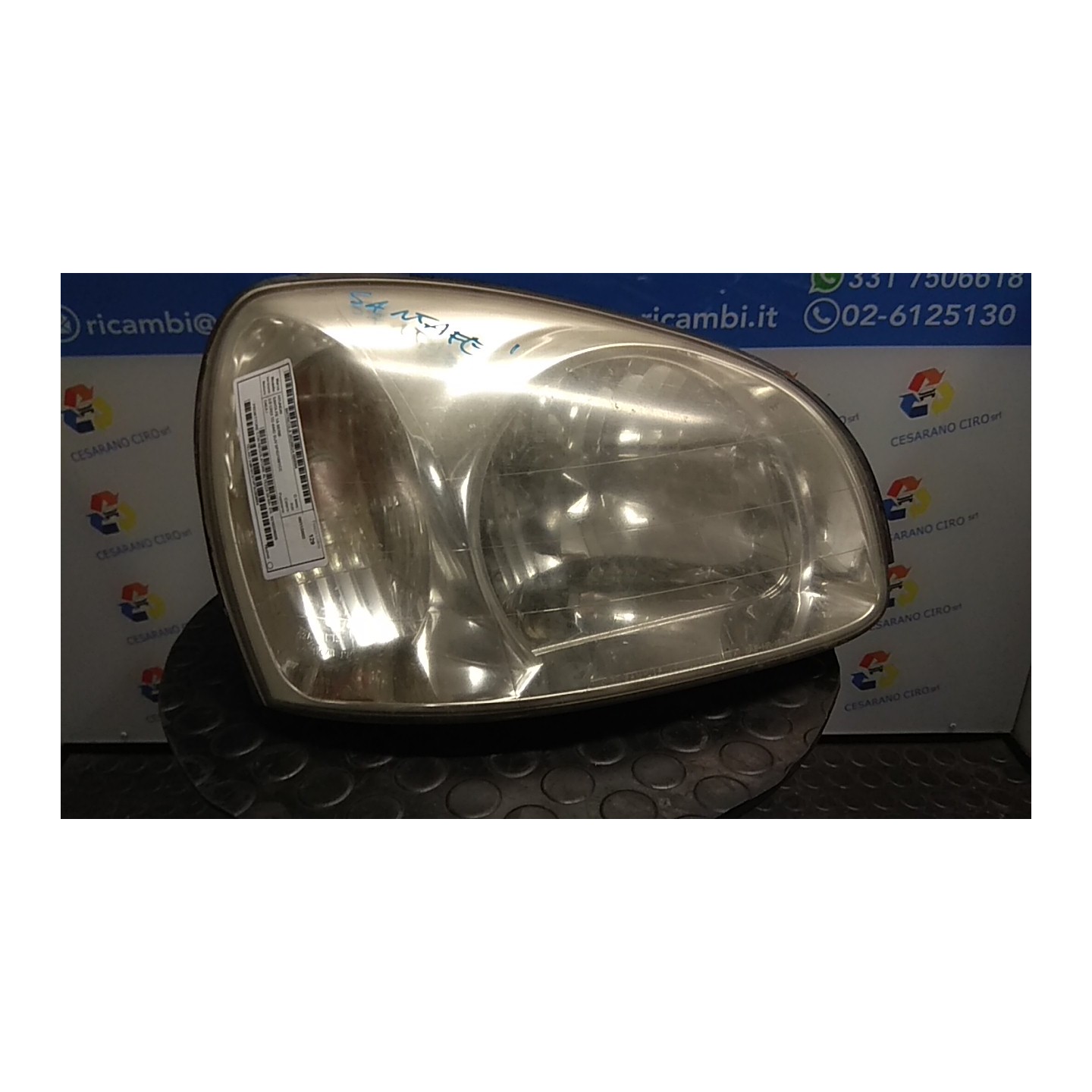 PROIETTORE CON REGOLATORE ALTEZZA 03-03 DX. 094 HYUNDAI SANTA FE 1A SERIE (01/01-10/06 D4EA 9210226025