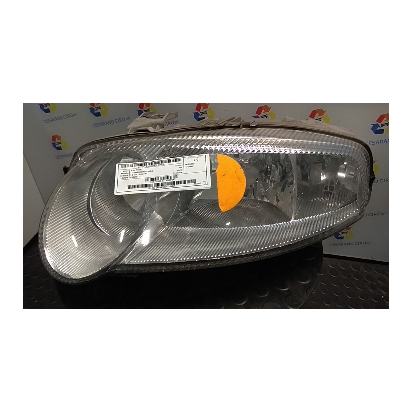 PROIETTORE SX. 010 ALFA ROMEO 147 (W8) (08/00-01/06) AR32104 46826196