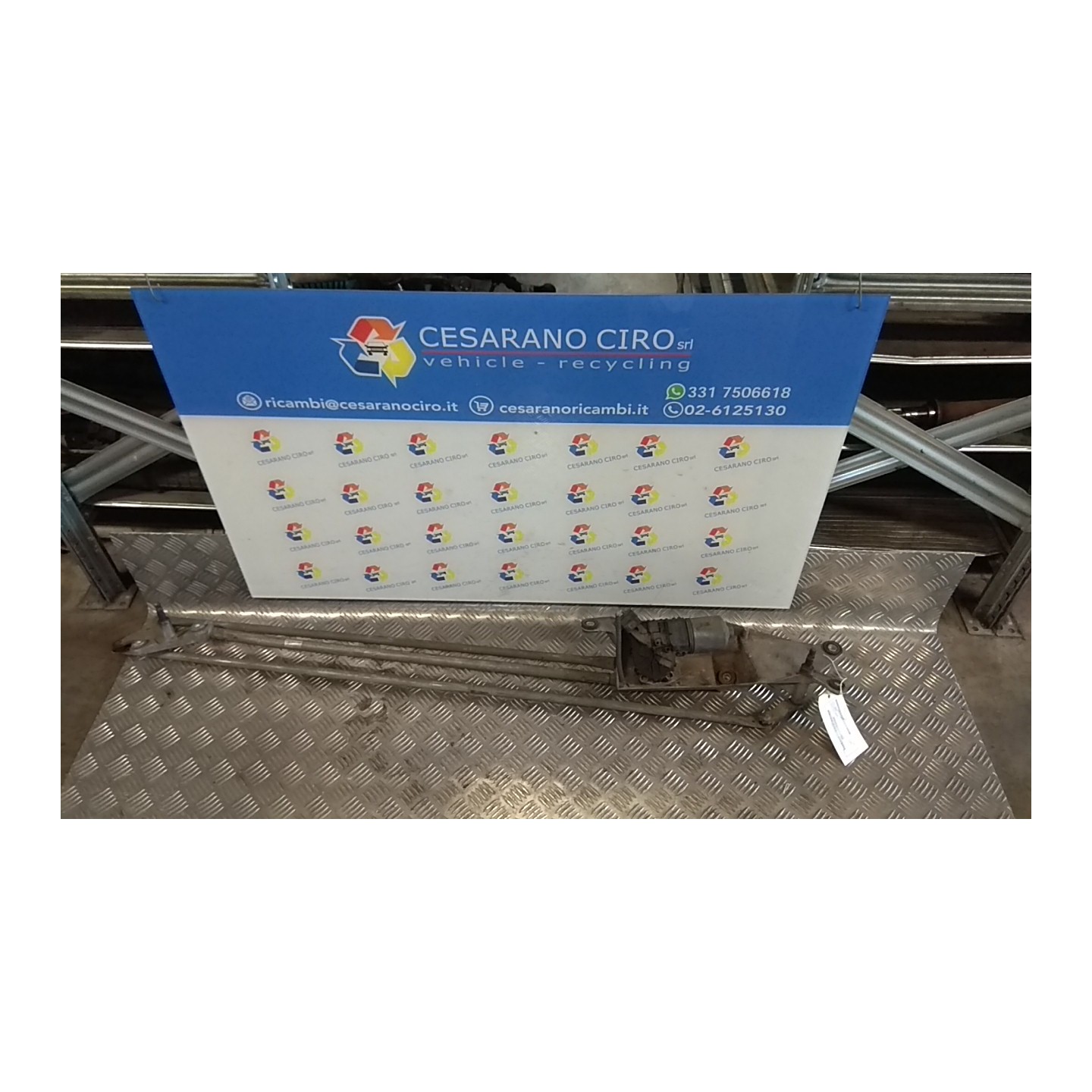 MECCANISMO TERGIPARABREZZA CON MOTORINO 161 RENAULT MODUS 1A SERIE (09/04-01/08) K9KJ7 8200141270