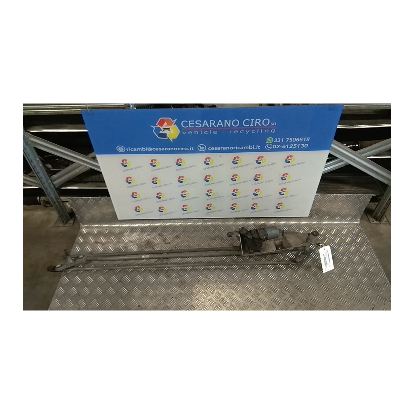 MECCANISMO TERGIPARABREZZA CON MOTORINO 162 RENAULT MODUS 1A SERIE (09/04-01/08) K9KJ7 8200141270