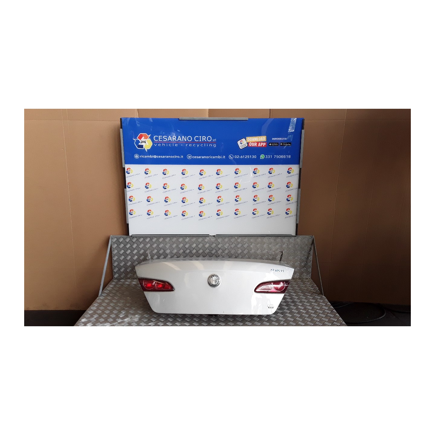 COFANO POST. 162 ALFA ROMEO 159 (X3/X9) (07/05-06/13) 939A6000 60688372