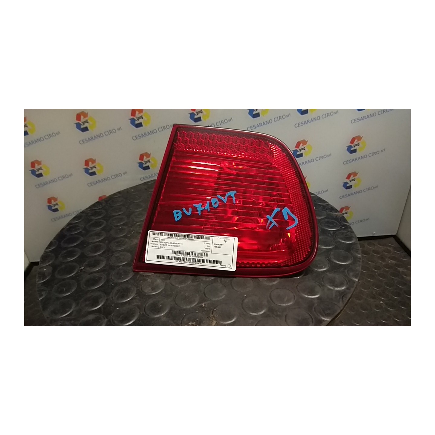 FANALE POST. DX. 055 SEAT IBIZA (6K) (05/93-12/01) AUC 6K6945112A