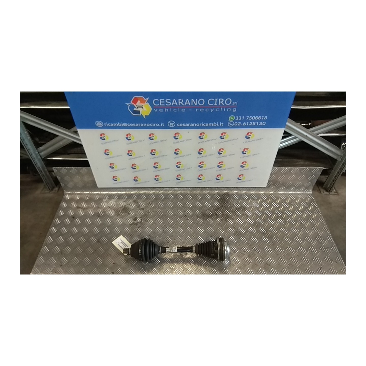 SEMIALBERO ANT. COMPL. SX. 003 AUDI A3 (8P) (04/03-06/10) BMM 1K0407451TX