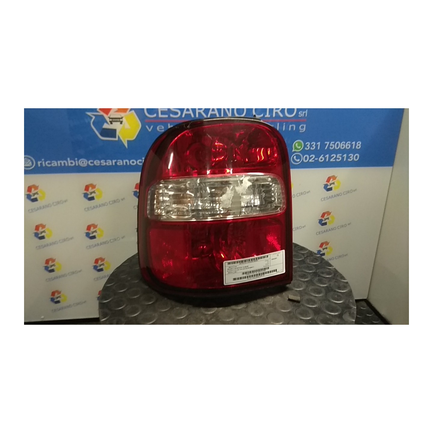 FANALE POST. SX. 063 KIA SPORTAGE 1A SERIE (01/97-11/00 RE 0K01L51160A
